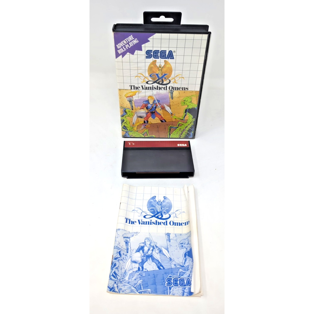 Ys the Vanished Omens Authentic, Tested - Sega Master System Manual cartridge
